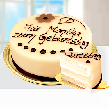 Dessert-Marzipantorte nach Lübecker Art, beschriftbar Dessert-Marzipantorte nach Lübecker Art, beschriftbar