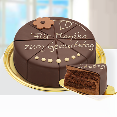 Herrliche Dessert-Sachertorte, beschriftbar Herrliche Dessert-Sachertorte, beschriftbar