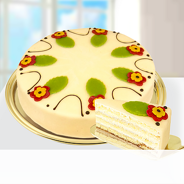 Große Konditorei-Marzipantorte nach Lübecker Art Große Konditorei-Marzipantorte nach Lübecker Art