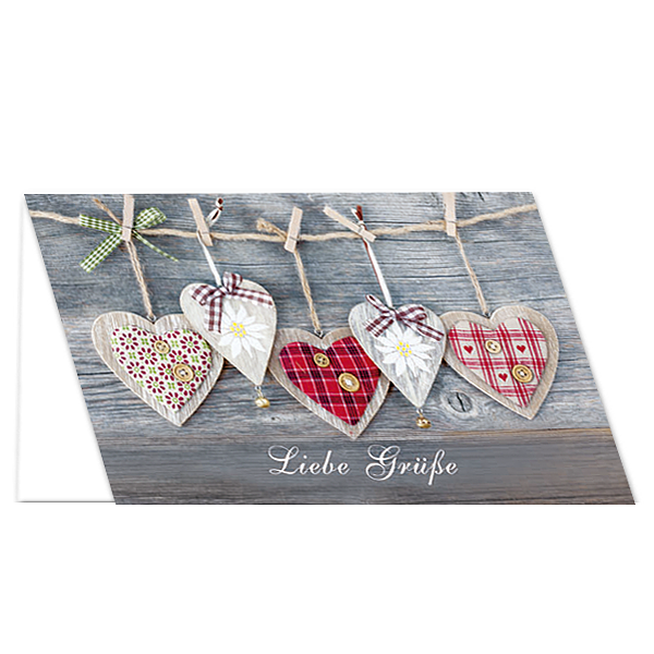 Grußkarte „Liebe Grüße“