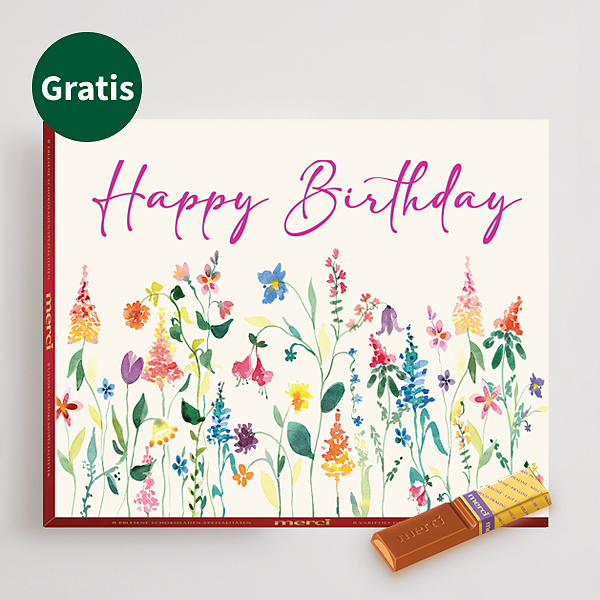 Merci Große Vielfalt „Happy Birthday“
