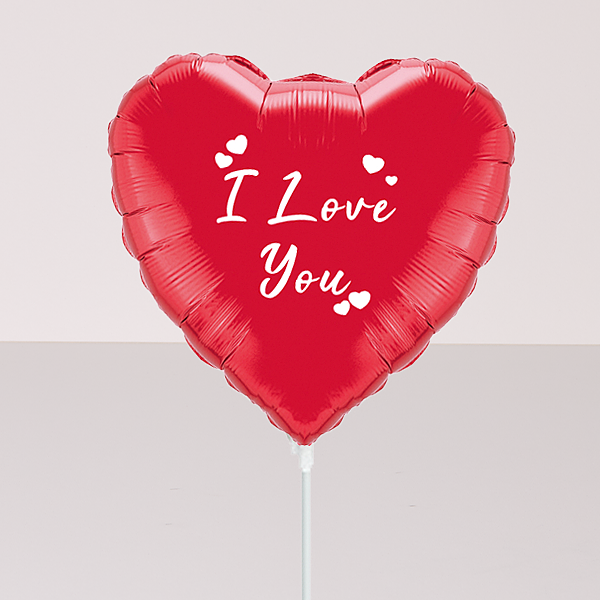 Folienballon-Stecker Herz „I love You“