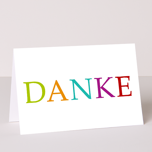 Motivkarte "Danke"
