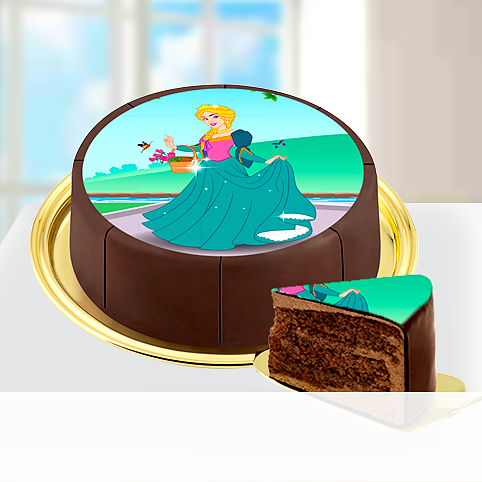 Motiv-Torte Prinzessin