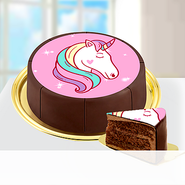 Motiv-Torte "Einhorn" Motiv-Torte "Einhorn"