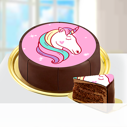 Motiv-Torte Einhorn