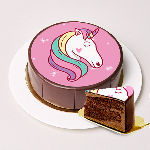Motiv-Torte Einhorn