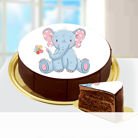 Motiv-Torte Elefant