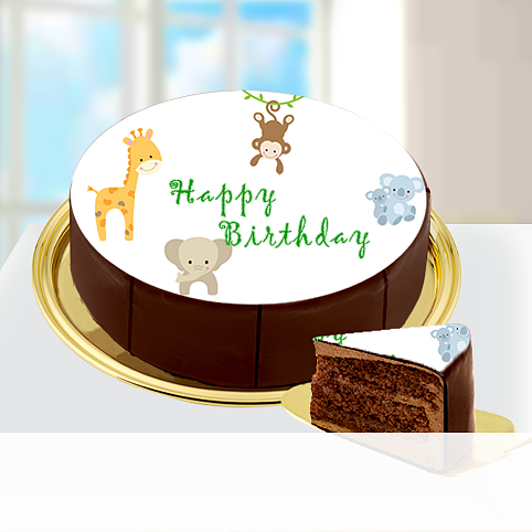 Motiv-Torte Zootiere