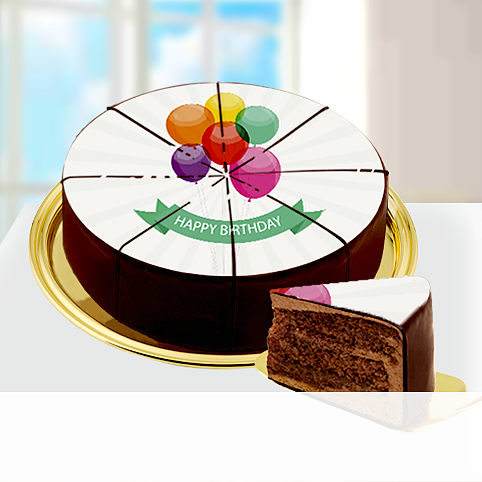 Motiv-Torte "Happy Birthday"
