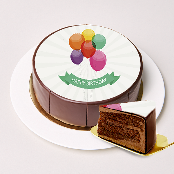 Motiv-Torte „Happy Birthday“