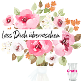 Überraschungs-Strauß mit Vase