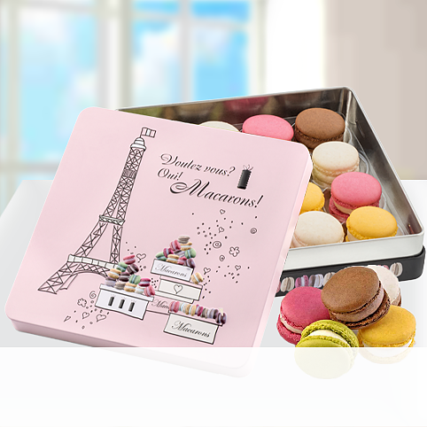 Macarons-Präsentdose „Voulez Vous“