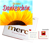 Persönliche Grußkarte mit Merci: Ein kleines Dankeschön