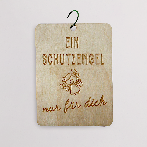 Holz Blumenstecker Schutzengel