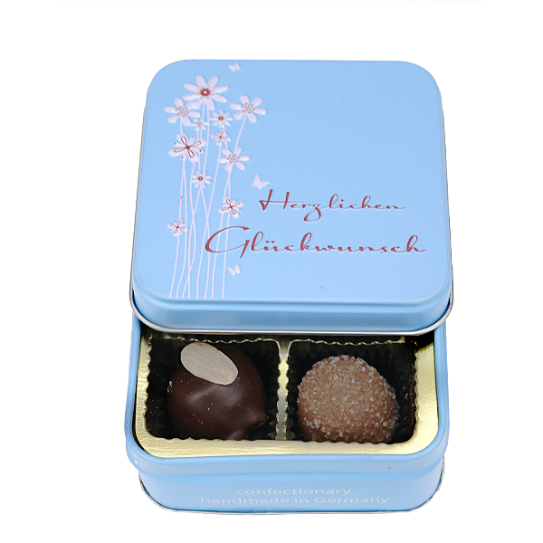 Pralinenpräsent „Herzlichen Glückwunsch“ (50 g) Blumen online