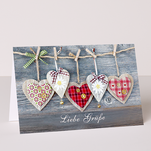 Grußkarte "Liebe Grüße"