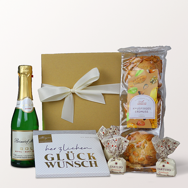 Präsentkorb Herzlichen Glückwunsch