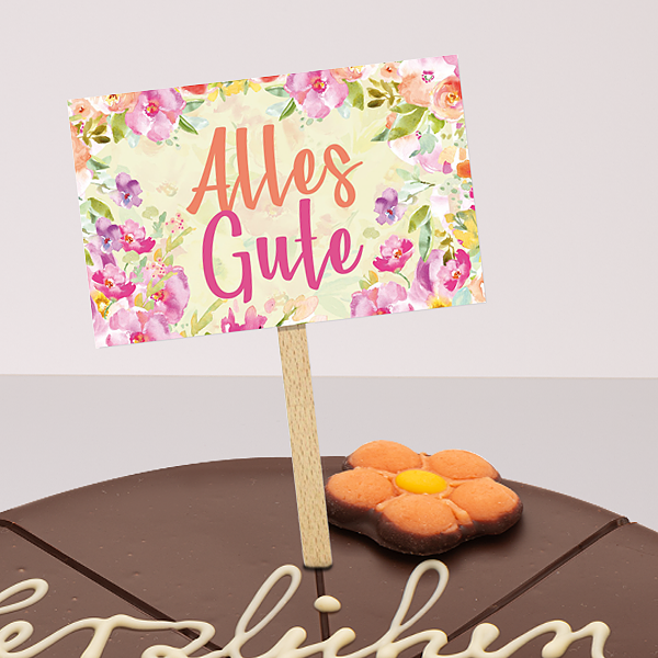 Kuchenstecker "Alles Gute"