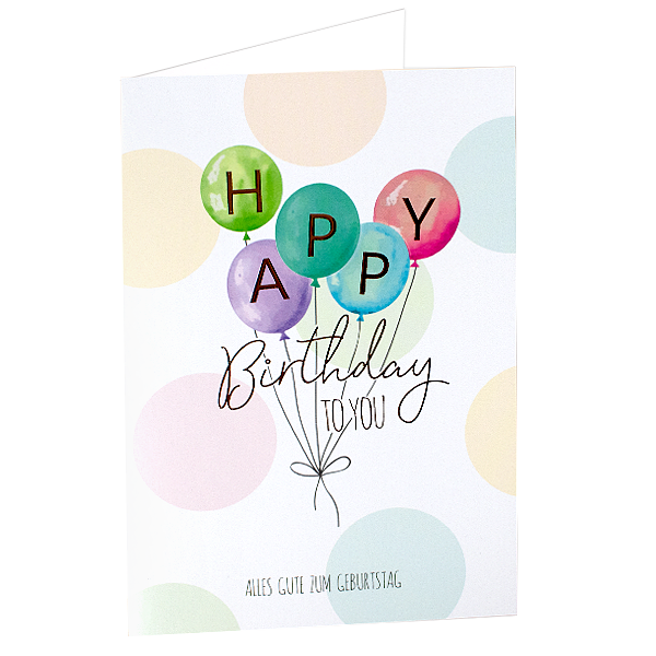 Motivkarte "Happy Birthday to You"