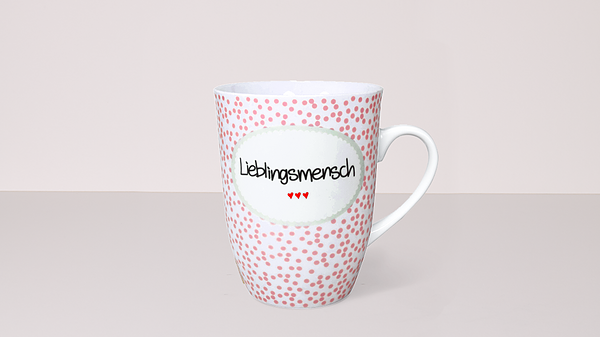 Henkelbecher „Lieblingsmensch“