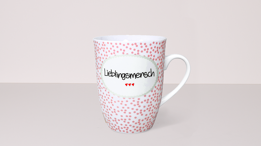 Henkelbecher „Lieblingsmensch“