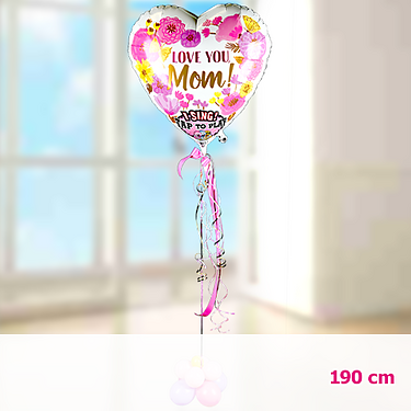 Singender Folienballon "Love you Mom" Singender Folienballon "Love you Mom"