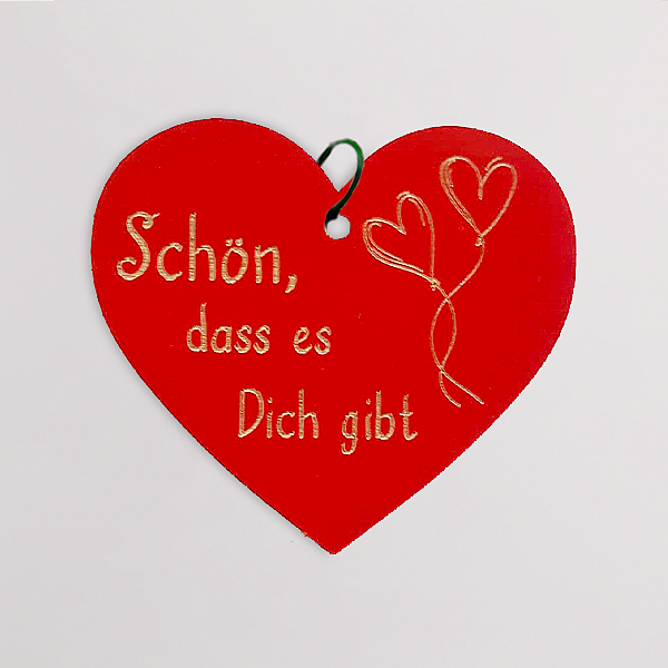 Holzherz Blumenstecker