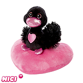 Schwarzer Plüsch-Schwan (10cm)