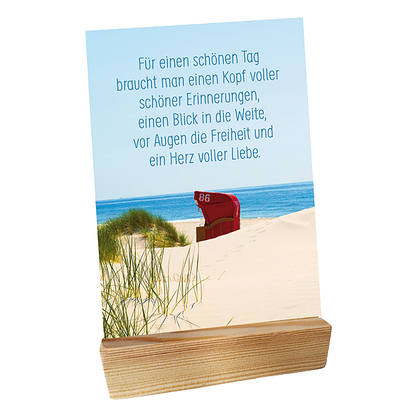 Holzständer für Postkarten - inkl. Vier Jahreszeiten Postkarten