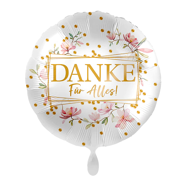 Heliumballon-Geschenk "Danke für Alles!" Set