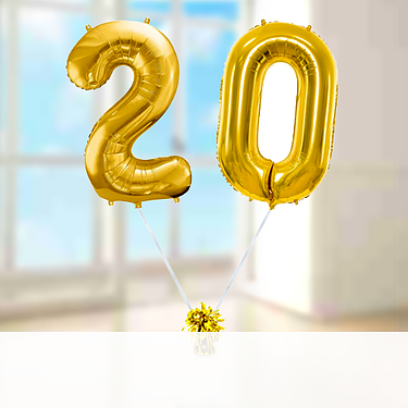 Heliumballon-Geschenk XXL-Zahlen Heliumballon-Geschenk XXL-Zahlen