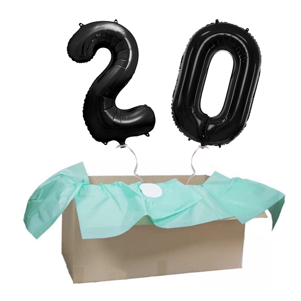 Heliumballon-Geschenk XXL-Zahlen