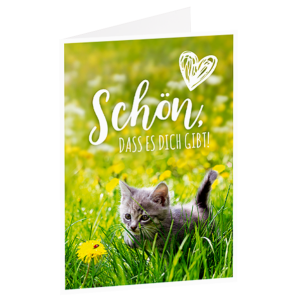 Motivkarte "Schön dass es Dich gibt"