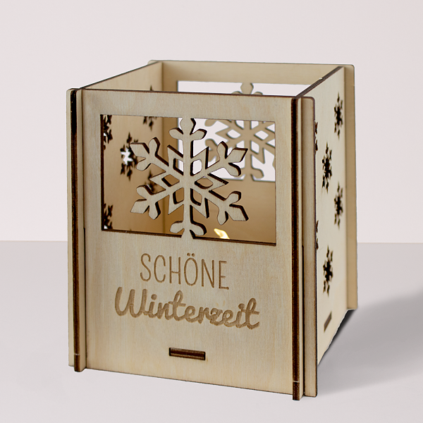 Windlicht „Schöne Winterzeit“