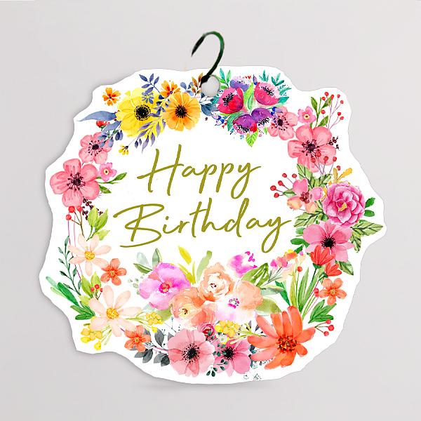 Blumenstecker "Happy Birthday"