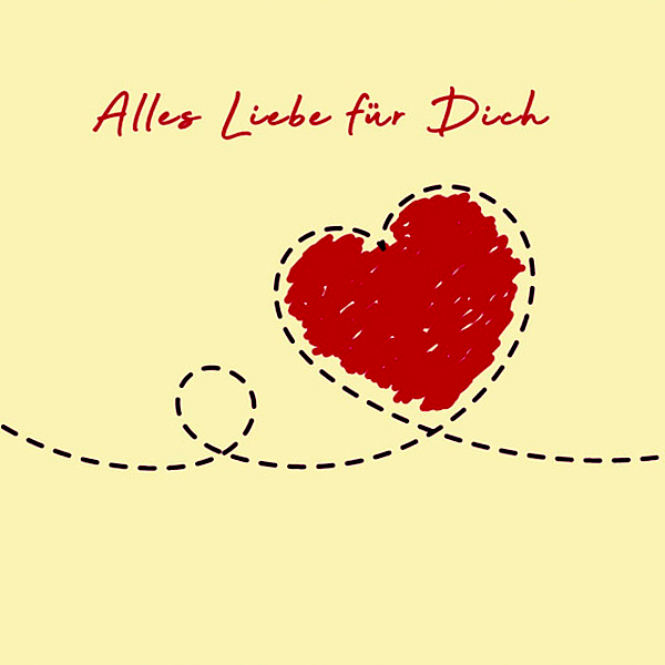 Motivkarte "Alles Liebe für Dich"