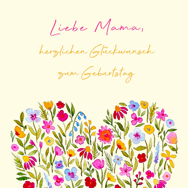 Motivkarte "Liebe Mama, alles Gute zum Geburtstag"