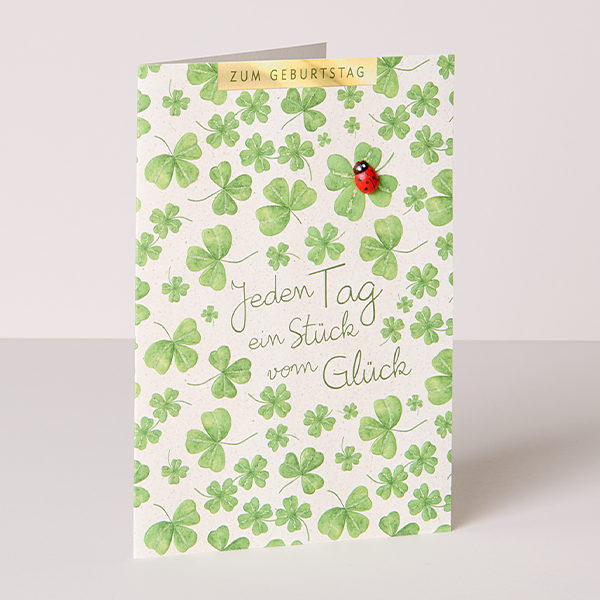 Motivkarte „Ein Stück vom Glück“
