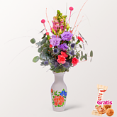 Blumenstrauß Frühlingszauber mit Ferrero Giotto 3er