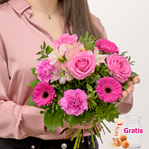 Blumenstrauß Frühjahrsliebe mit Vase