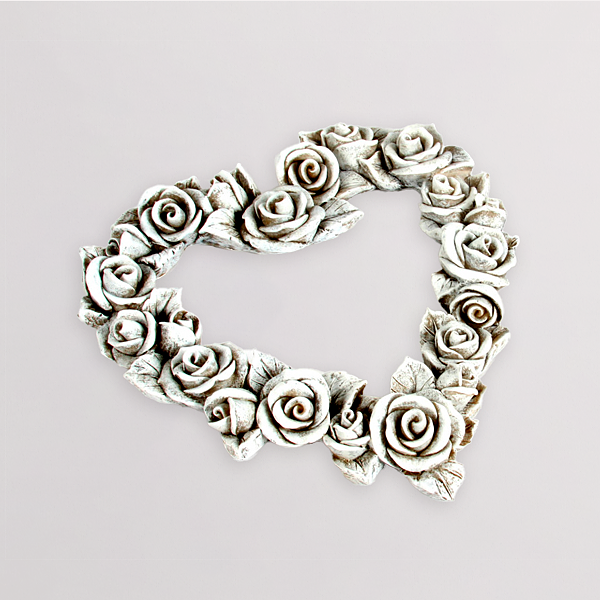 Trauerherz Rosendekoration