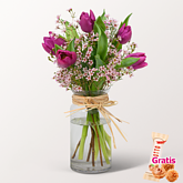 Arrangement Tulpentraum mit Ferrero Giotto 3er