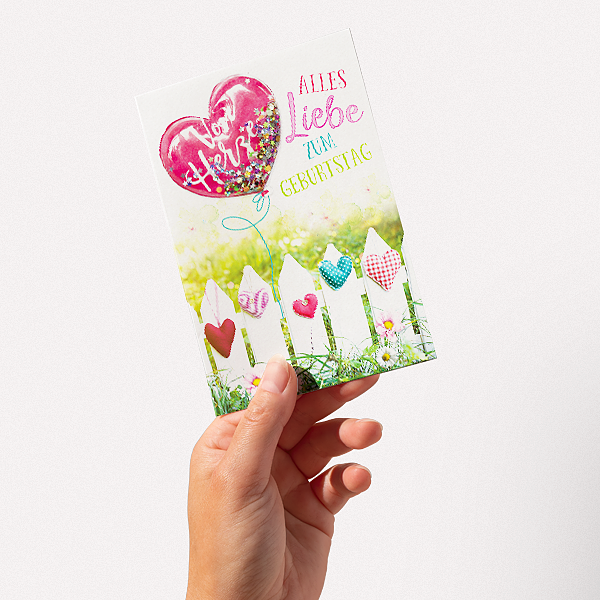 Motivkarte „Alles Liebe zum Geburtstag“