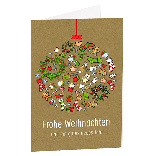 Motivkarte „Frohe Weihnachten“