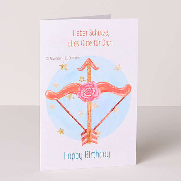 Motivkarte Sternzeichen „Schütze“
