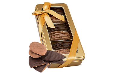 Präsentdose "Mandelblätter" (125 g) Präsentdose "Mandelblätter" (125 g)