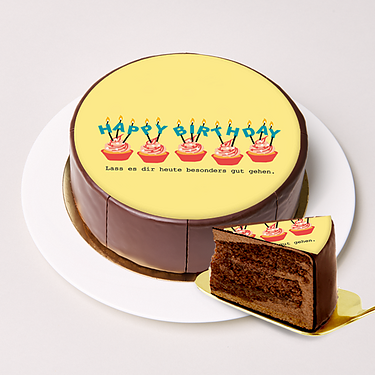 Motiv-Torte „Happy Birthday"