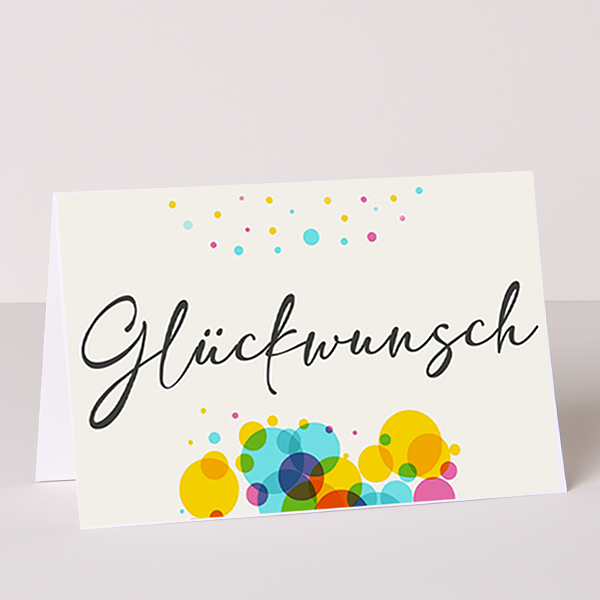 Motivkarte „Glückwunsch“