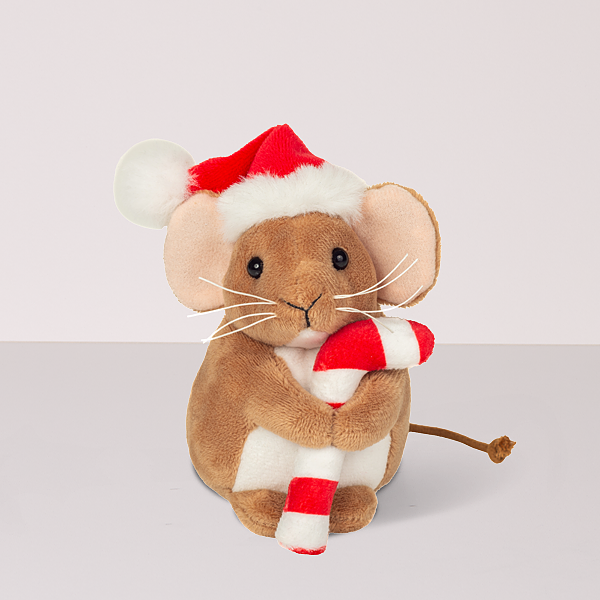 Weihnachtsmaus mit Zuckerstange